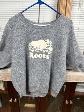 Roots Salt and Pepper Crewneck Sweatshirt Size XL